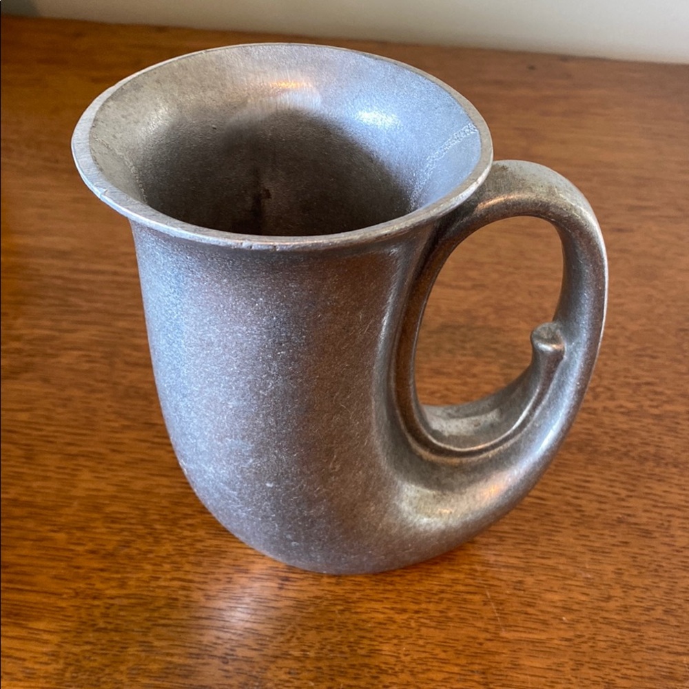 Unique Silver Mug with Handle